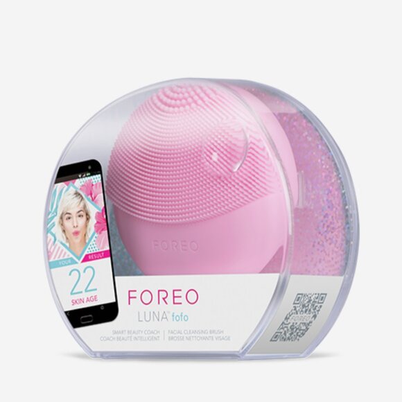 NWT FOREO LUNA fofo facial cleansing massaging brush pearl pink - Picture 3 of 10
